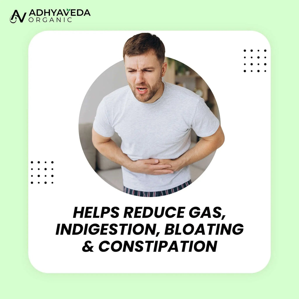 Adhyaveda Digestive Enzyme | Gut Health, Nutrient Absorption & Relief from Gas, Bloating & Indigestion | Sugar-free | 120 Capsules - Adhyaveda