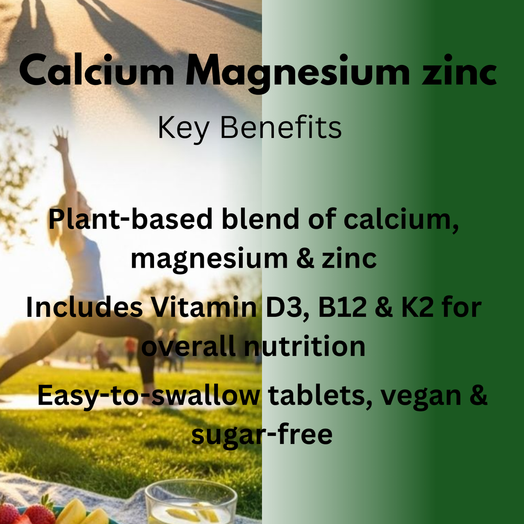 Adhyaveda Digestive & Daily Wellness Combo | Digestive Enzyme + Calcium Magnesium Zinc with D3, B12 & K2 | Plant-Based Daily Nutrition Support | 120 Count