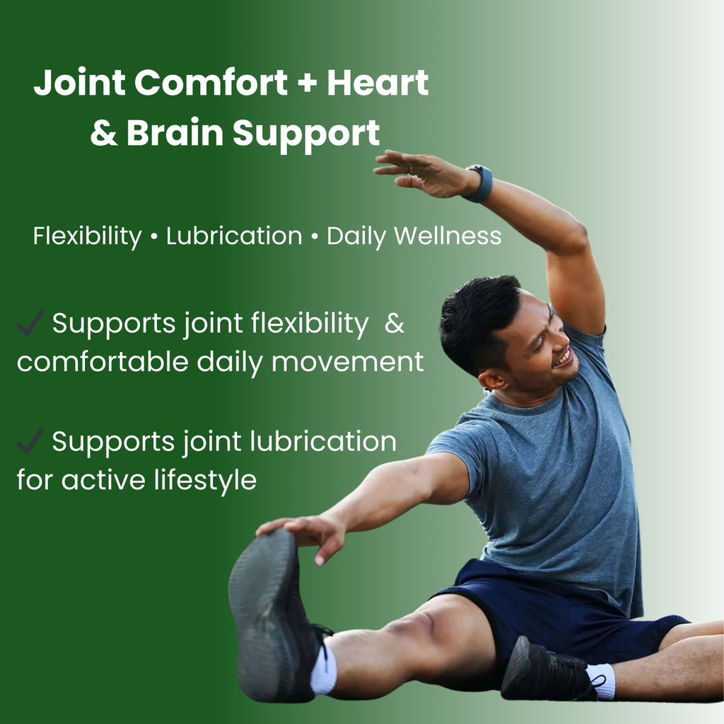 Adhyaveda Joint & Essential Wellness Combo | Plant-Based Omega 3-6-9 & Daily Nutrition Support | 120 Tablets & Soft Capsules