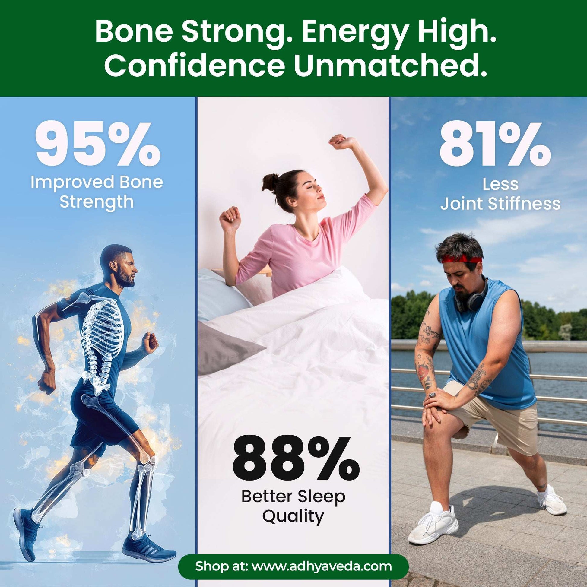 Adhyaveda Calcium Magnesium Zinc with Vitamin D3, B12 & K2 | 120 Capsules | Daily Lifestyle Support | Sugar-free Supplement - Adhyaveda