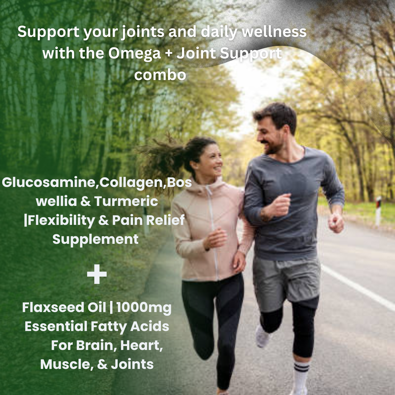 Adhyaveda Calcium Magnesium Zinc | Joint Support Vitamin D3, B12 & K2 | Daily Lifestyle Support | Sugar-free Supplement || Glucosamine, MSM, Collagen, Boswellia & Turmeric | Flexibility & Pain Relief
