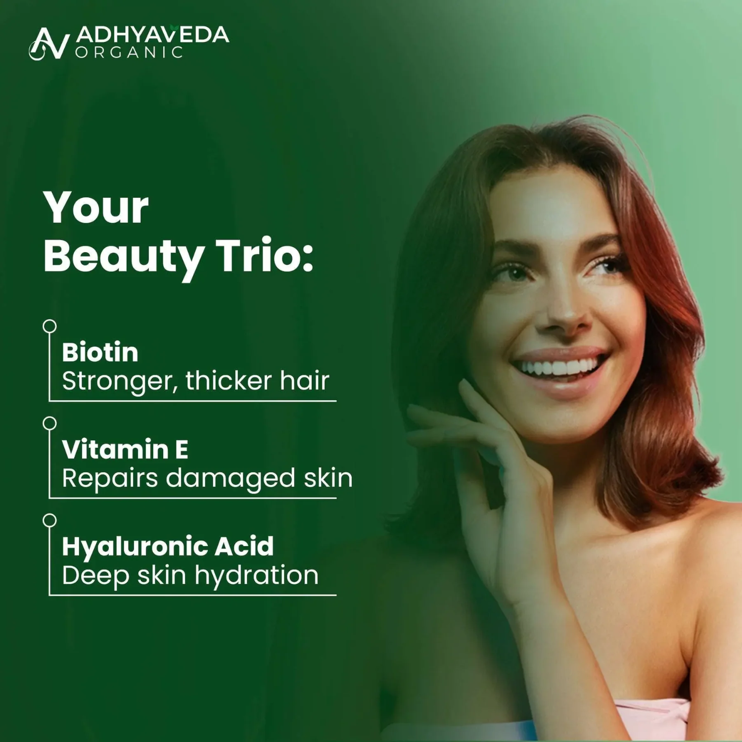 Adhyaveda Glow & Strength Wellness Combo | L-Glutathione + Calcium Magnesium Zinc with D3, B12 & K2 | Skin Radiance & Daily Nutrition Support | 120 Count