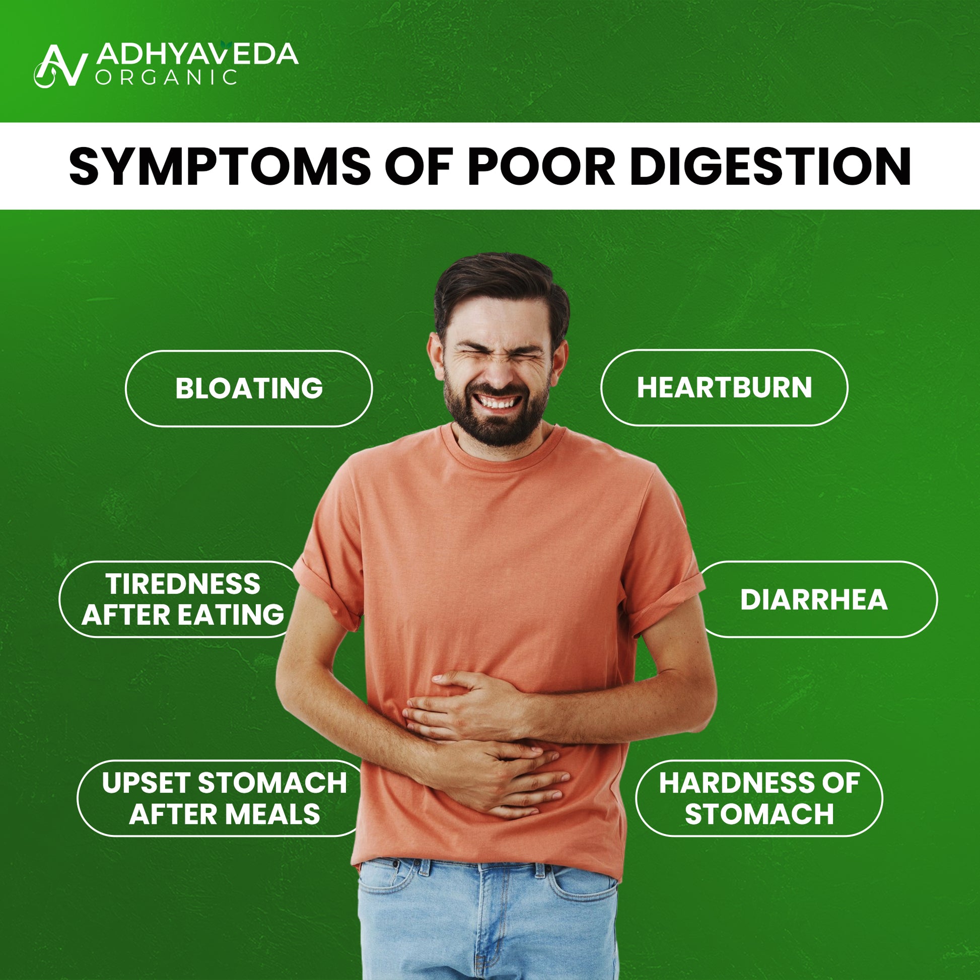 Adhyaveda Digestive Enzyme Capsules | Gut Health, Bloating & Indigestion Relief