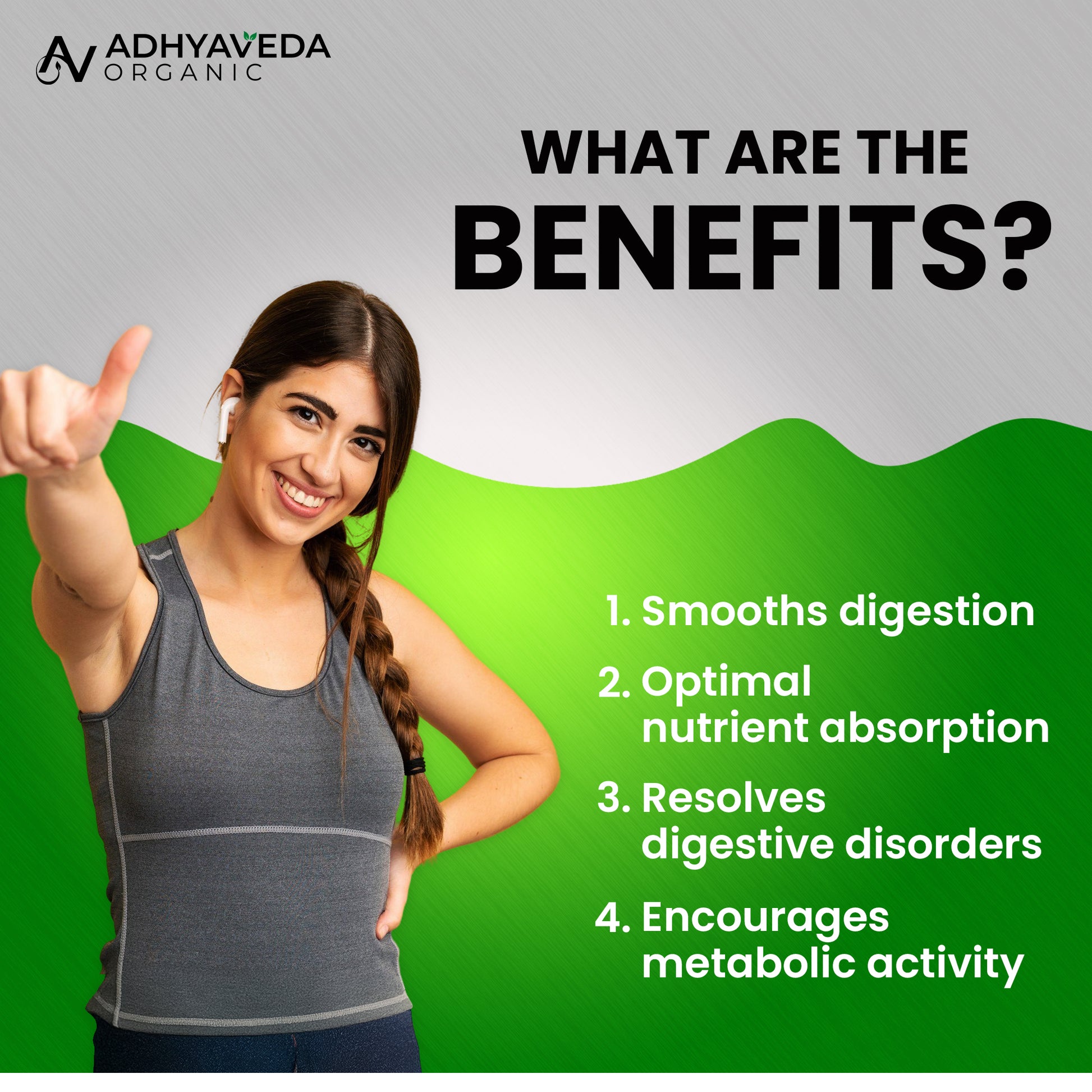 Adhyaveda Digestive Enzyme Capsules | Gut Health, Bloating & Indigestion Relief