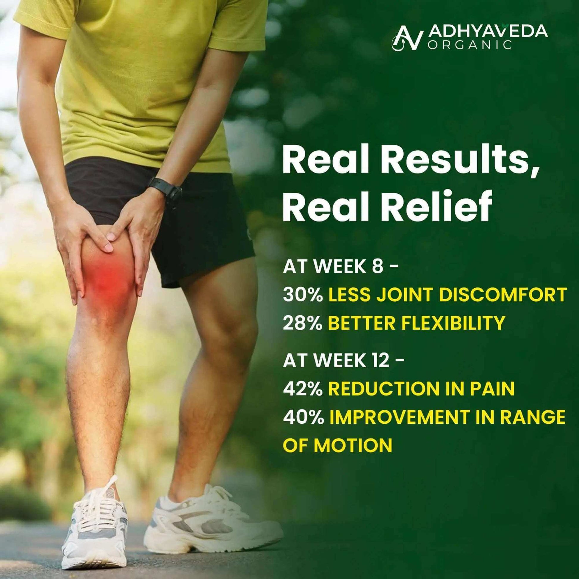 Adhyaveda Joint Support | Glucosamine, MSM, Collagen, Boswellia & Turmeric | Flexibility & Pain Relief Supplement | 120 Tablets - Adhyaveda