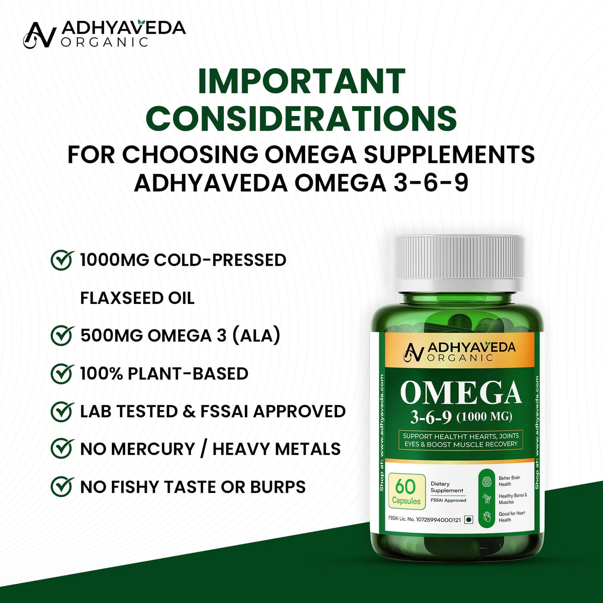  Adhyaveda Omega 3-6-9