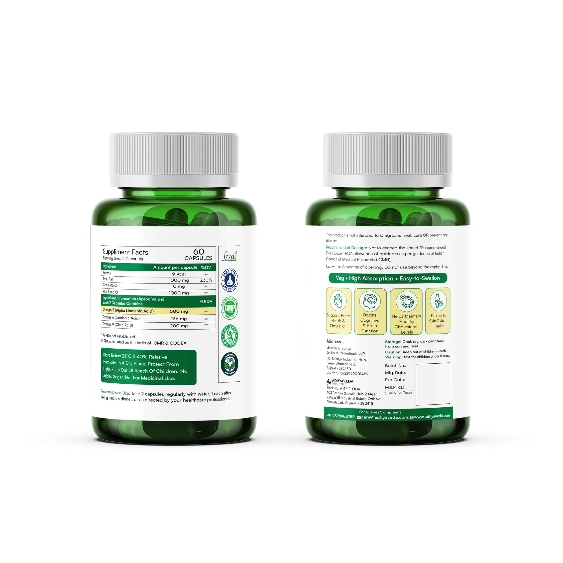  Adhyaveda Omega 3-6-9