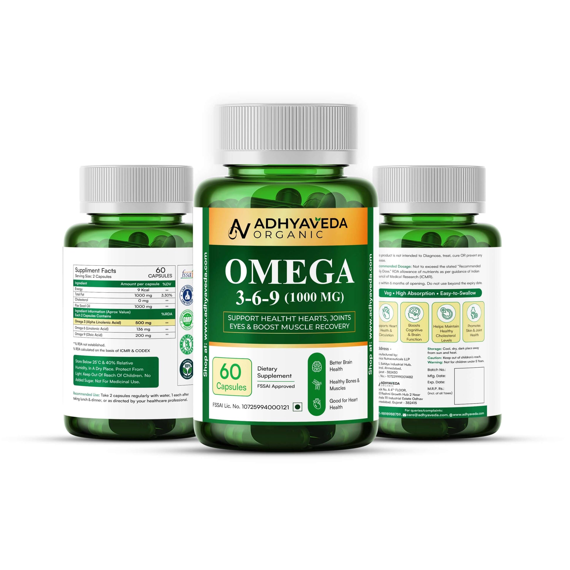  Adhyaveda Omega 3-6-9